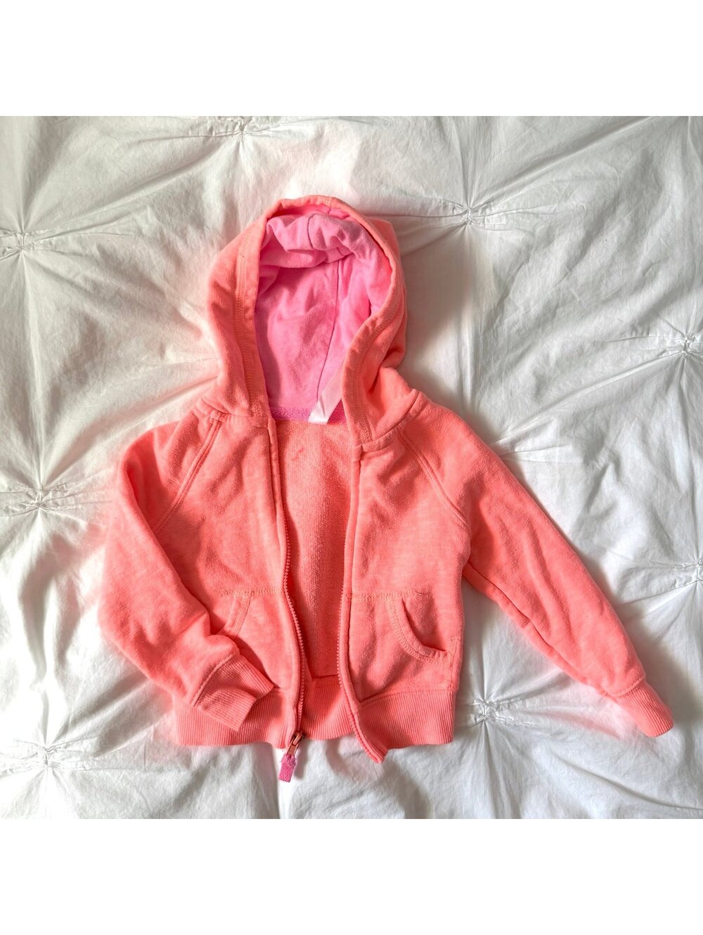 Cherokee Neon Pink Zip Up Hoodie